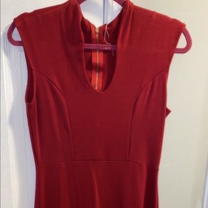 Burgundy Casual Dress